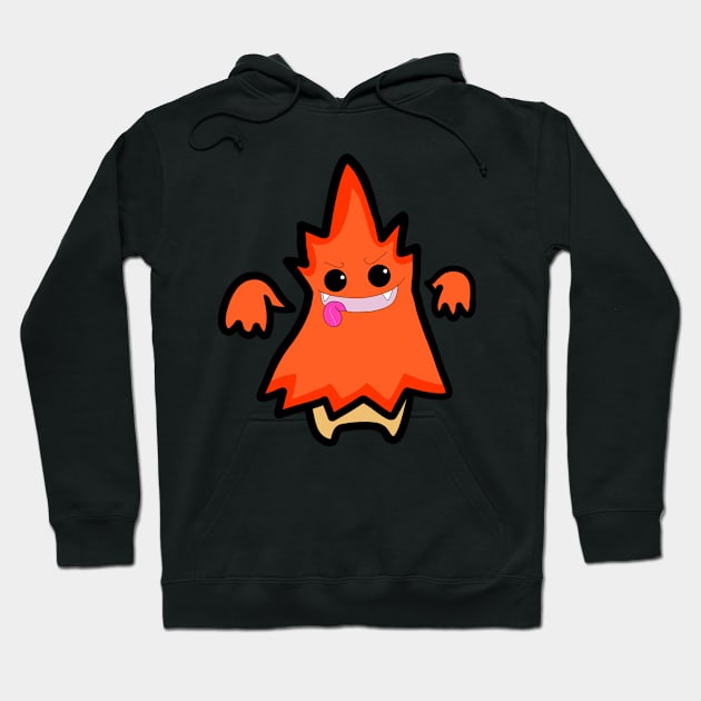 The flame fire red angry Hoodie by FzyXtion